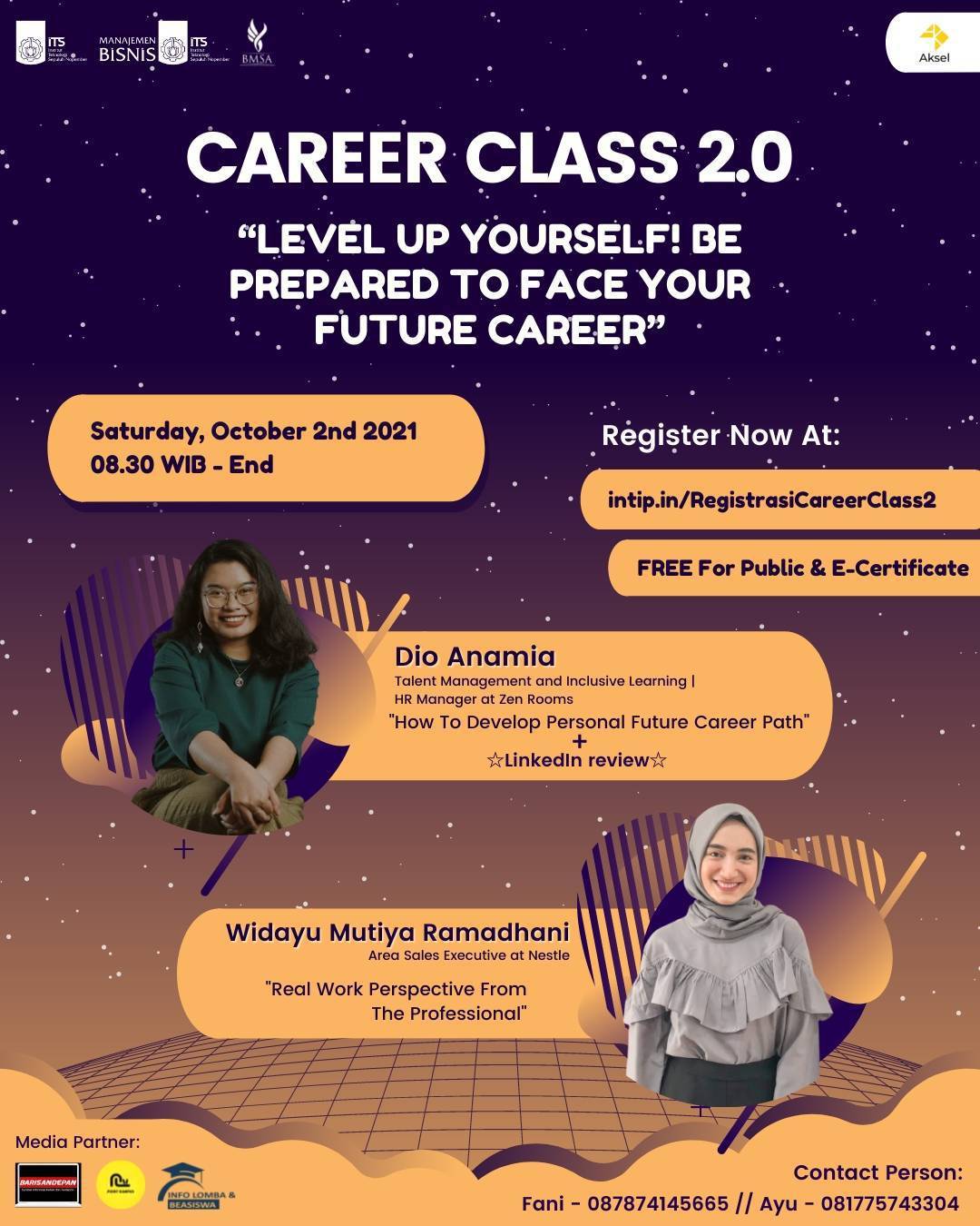 CAREER CLASS 2.0: LEVEL UP YOURSELF! BE PREPARED TO FACE YOUR FUTURE CAREER