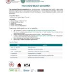 INTERNATIONAL STUDENT COMPETITION WPSC-APSA CONGRESS 2022